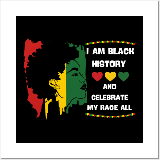 Black History Month Afro Melanin Black Women Posters and Art